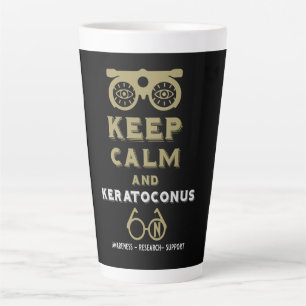 Taza De Café Latte Apoyo y Conciencia del Queratocono