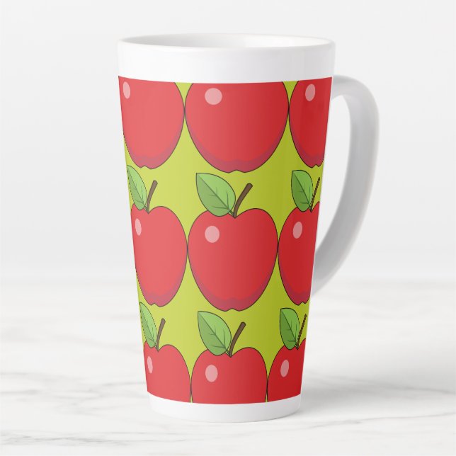 Taza De Café Latte Apple Rojo (Ángulo derecho)