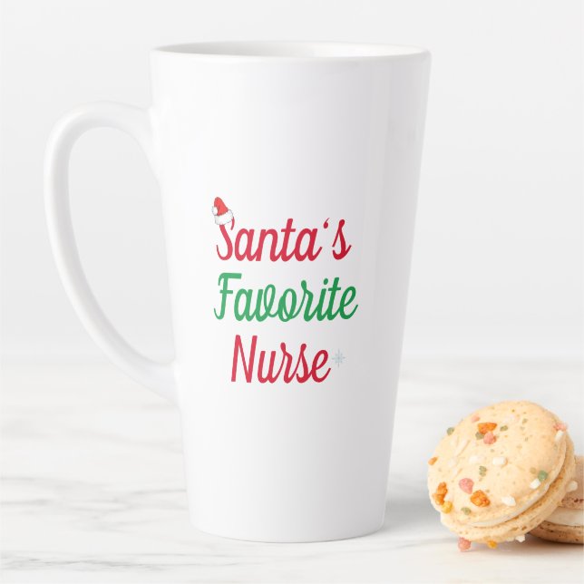 Taza De Café Latte Apreciación de Navidades de enfermería favoritos d (In situ)