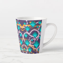 TAZA DE CAFÉ LATTE AQUA GEMS