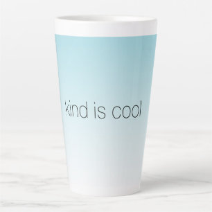 Taza De Café Latte Aqua Ombre Kind es Guay