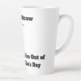 Taza De Café Latte Aquí hay una taza de latte de paja