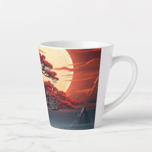 Taza De Café Latte Árbol Bonsai (Derecha)