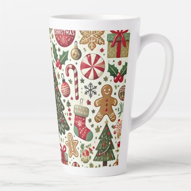 Taza De Café Latte árbol de Navidad (Derecha)
