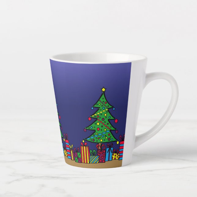 Taza De Café Latte árbol de Navidad (Derecha)