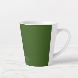 Taza De Café Latte Árbol de Navidad 2021 Green Latte Mug