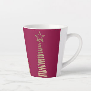 Taza De Café Latte Árbol de Navidad frustrado