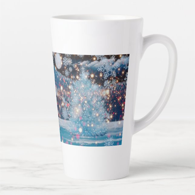 Taza De Café Latte Árbol de Navidad Mágico (Derecha)