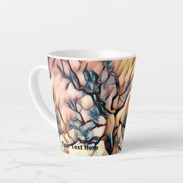 Taza De Café Latte Árbol de tormenta (Ángulo izquierdo)