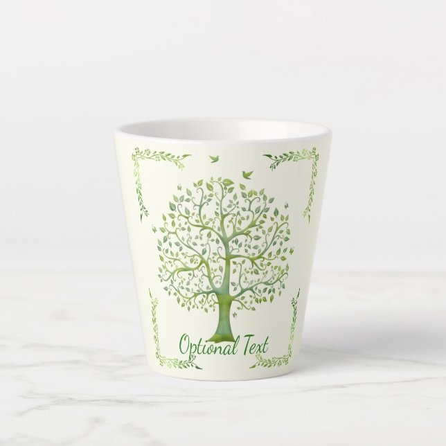 Taza De Café Latte Árbol de vida (Anverso)