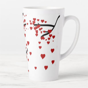 Taza De Café Latte Árbol del corazón