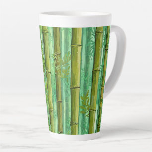 Taza De Café Latte Arboleda Cálida Fría de Bambú