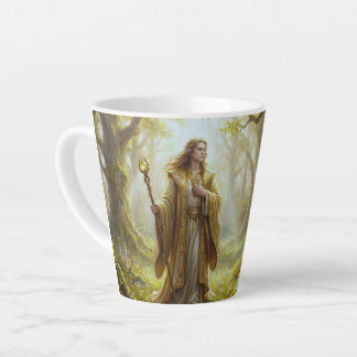 Taza De Café Latte Arcane Wanderer in Enchanted Forest