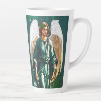 Taza De Café Latte Arcángel San Rafael Ángel de la Curación Oración V