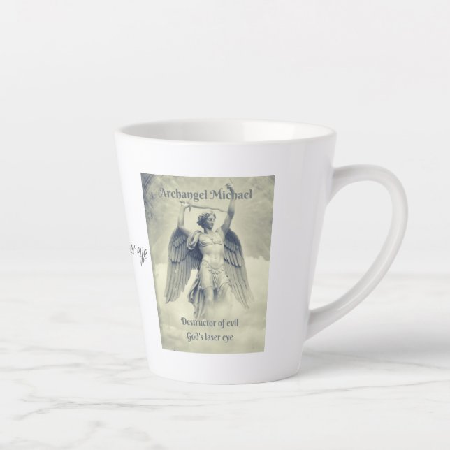 Taza De Café Latte Archangel Michael Latte Mug (Derecha)