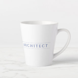 Taza De Café Latte ARCHITECT Latte Mug / Azul marino