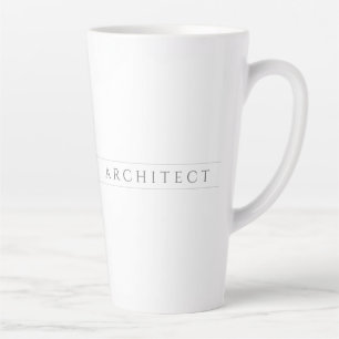 Taza De Café Latte ARCHITECT Tall Latte Mug / Gris