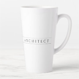 Taza De Café Latte ARCHITECT Tall Latte Mug / Negro