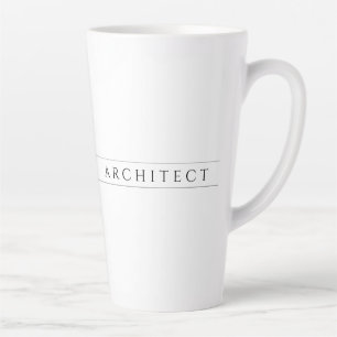 Taza De Café Latte ARCHITECT Tall Latte Mug / Negro