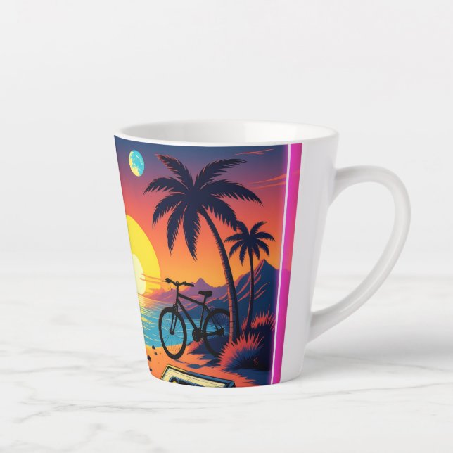 Taza De Café Latte Arco de la vieja escuela (Derecha)