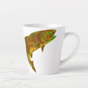 Taza De Café Latte Arcoiris de hoja de lápiz 6