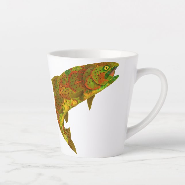 Taza De Café Latte Arcoiris de hoja de lápiz 6 (Derecha)