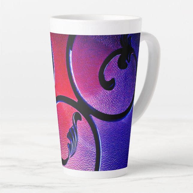 Taza De Café Latte Arcoiris deja a Mug (Ángulo derecho)
