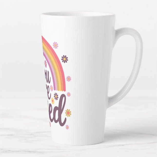 Taza De Café Latte Arcoiris que amaste (Derecha)