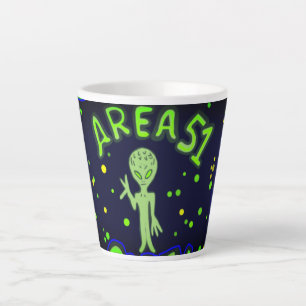 Taza De Café Latte área 51