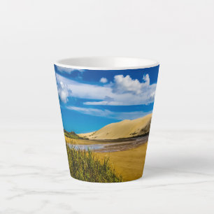 Taza De Café Latte Arena rápida cerca de 90-Mile Beach, Nueva Zelanda