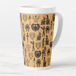 Taza De Café Latte Arenas Eternas: Elegancia Antigüedad Egipcia para 