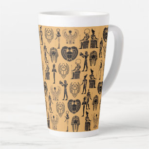 Taza De Café Latte Arenas Eternas: Elegancia Antigüedad Egipcia para 