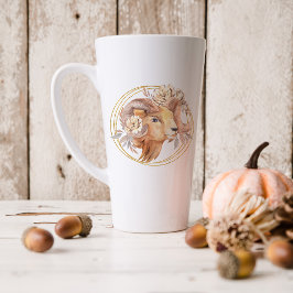Taza De Café Latte Aries Astrología Rótulo Zodiaco | Monograma