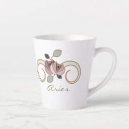 Taza De Café Latte Aries Zodiac Boho Coffee Mug