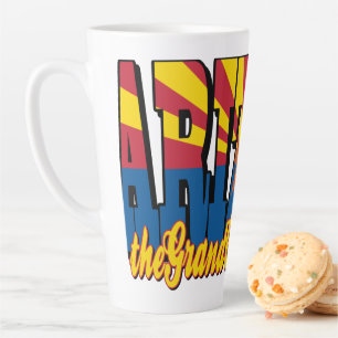 Taza De Café Latte Arizona el Estado del Gran Cañón