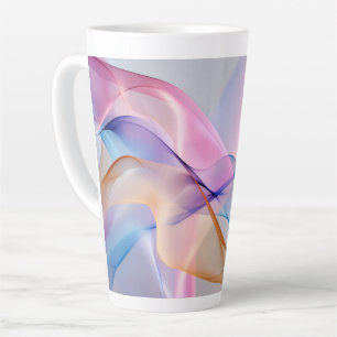 Taza De Café Latte Armonía Fluida en Movimiento