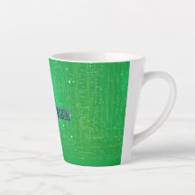 Armonía Verde: Juntos Texto Latte Mug con Diseño