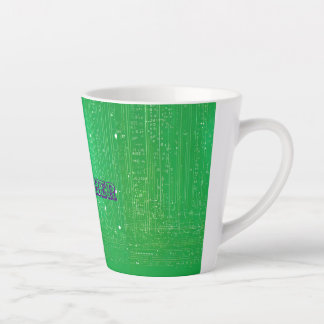 Taza De Café Latte Armonía Verde: Juntos Texto Latte Mug con Diseño