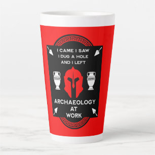 Taza De Café Latte Arqueólogo romano