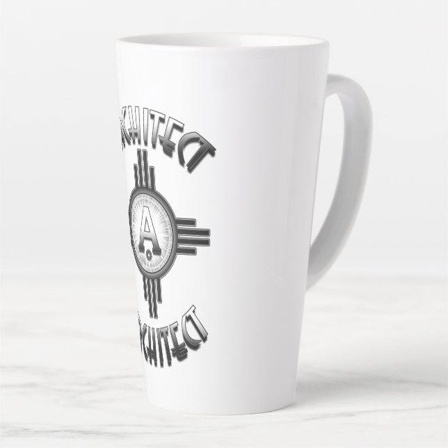 Taza De Café Latte Arquitecto Retro - Arquitectos Merch (Ángulo derecho)