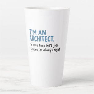 Taza De Café Latte Arquitecto - Soy Un Arquitecto