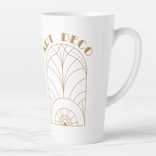 Taza De Café Latte Art Deco (Derecha)