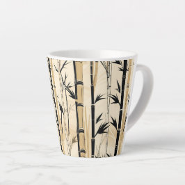 Taza De Café Latte Art Deco Bamboo 12oz Mug