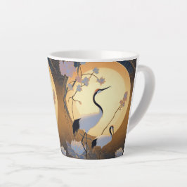 Taza De Café Latte Art Deco Crane 12oz Mug
