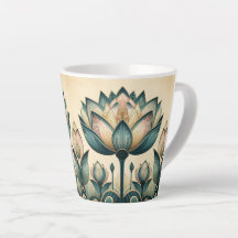 Art Deco Lotus 12oz Mug