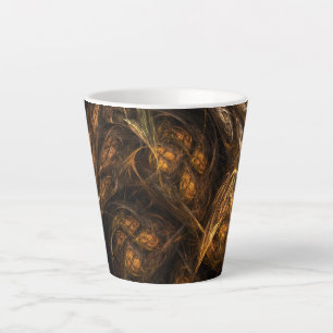 Taza De Café Latte Arte abstracto de la Madre Tierra