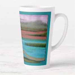 Taza De Café Latte Arte abstracto de Sierra Sunrise