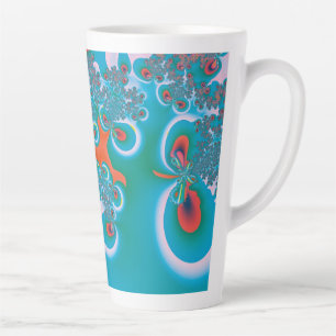 Taza De Café Latte Arte abstracto jardín de primavera