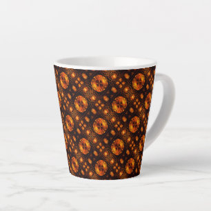 Taza De Café Latte Arte abstracto moderno boho elegante dorado Patrón