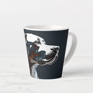 Taza De Café Latte Arte Canino